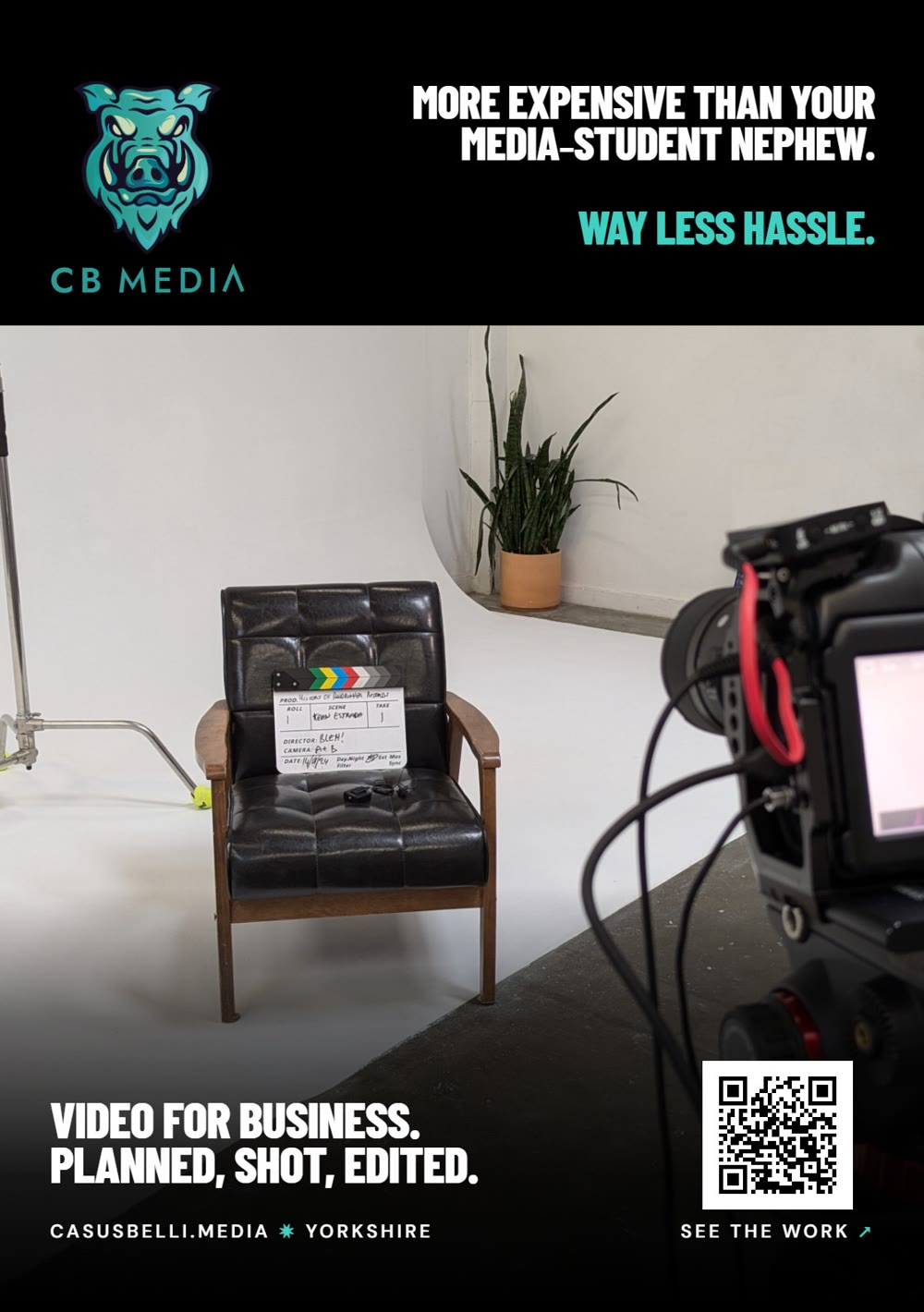 CB Media A5 flyer: more expensive than your media-student nephew, way less hassle